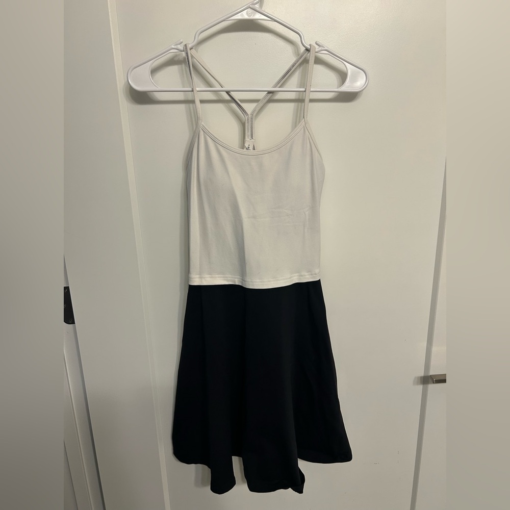Lululemon Powerplay Black and White Athletic Dress